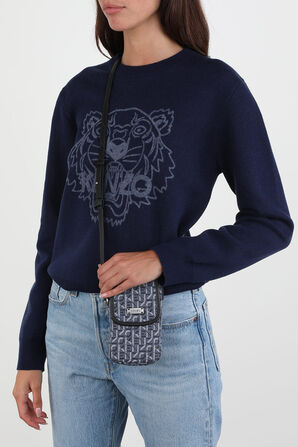 Phone Pouch With Strap in Blue KENZO